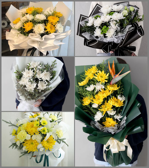 广东梅州市五华县龙村镇登畲社区白事花束代送